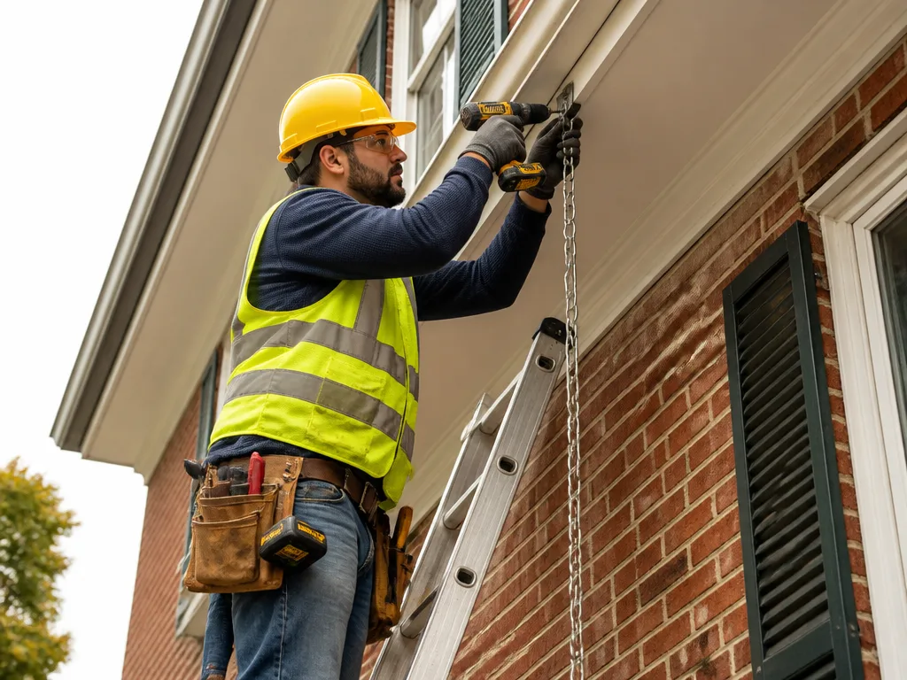 Rain Chain Installation