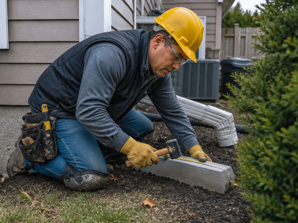 Splash Block Installation