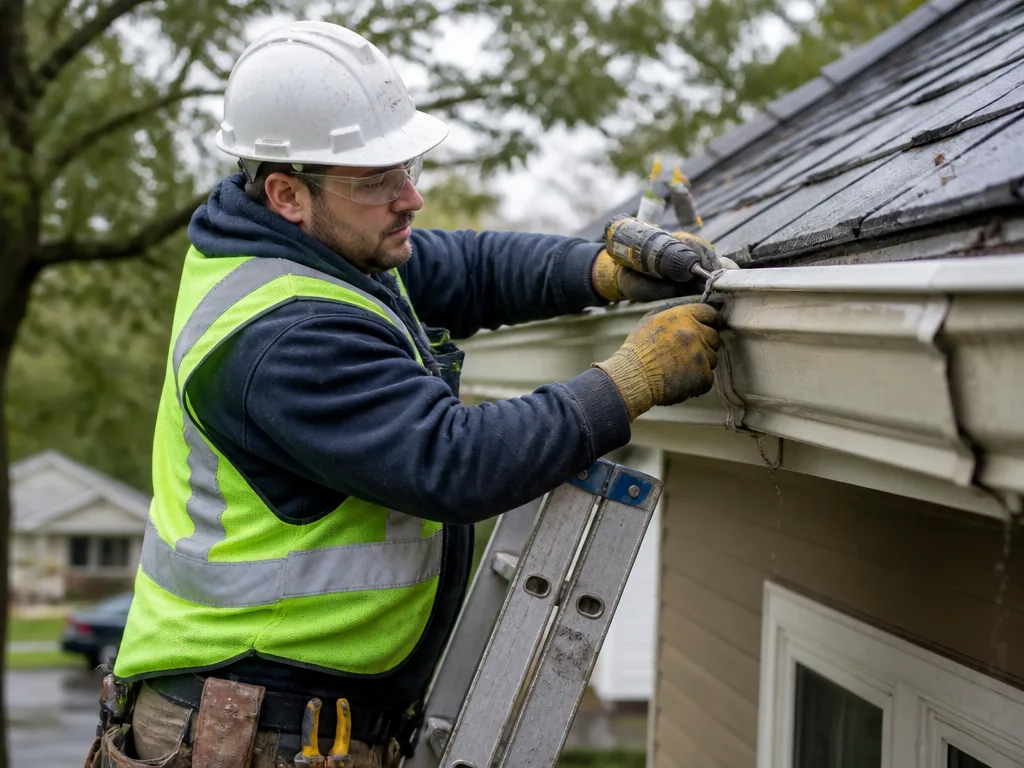 Storm Damage Gutter Repair